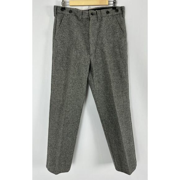 Vintage C.C. Filson Mackinaw Wool Field Pants Size 34x32 Trousers Gray Lot 89 - Picture 2 of 14